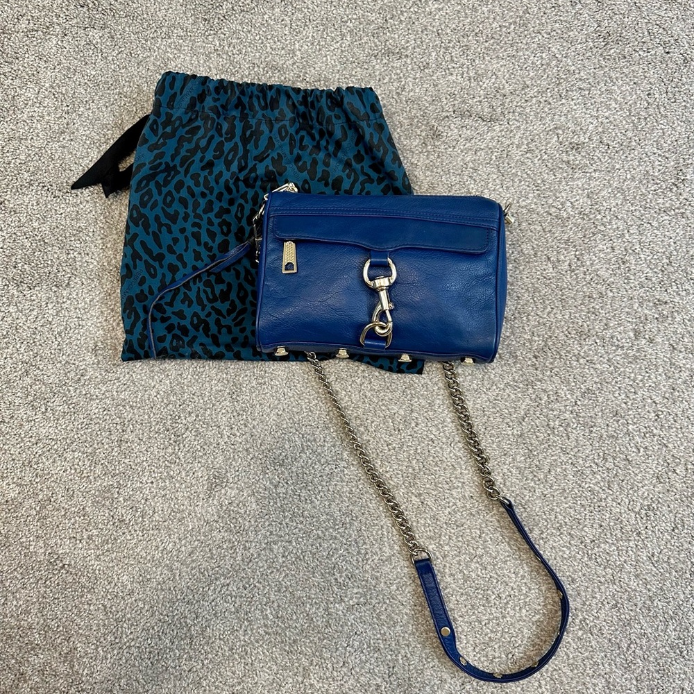 Rebecca Minkoff Mini MAC blue crossbody bag